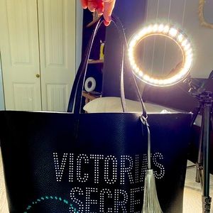 Victoria secret large / beach / tote black/silver